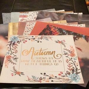 Autumn 🍂 Loose Scrapbook Paper Bundle